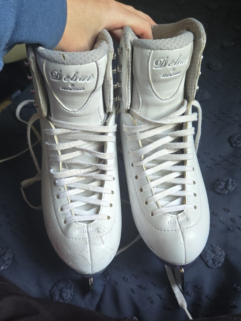 Jackson Debut Figure Skates Size 7W with Jackson Ultima Legacy Blades